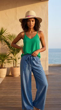 Breezy Chambray Pants