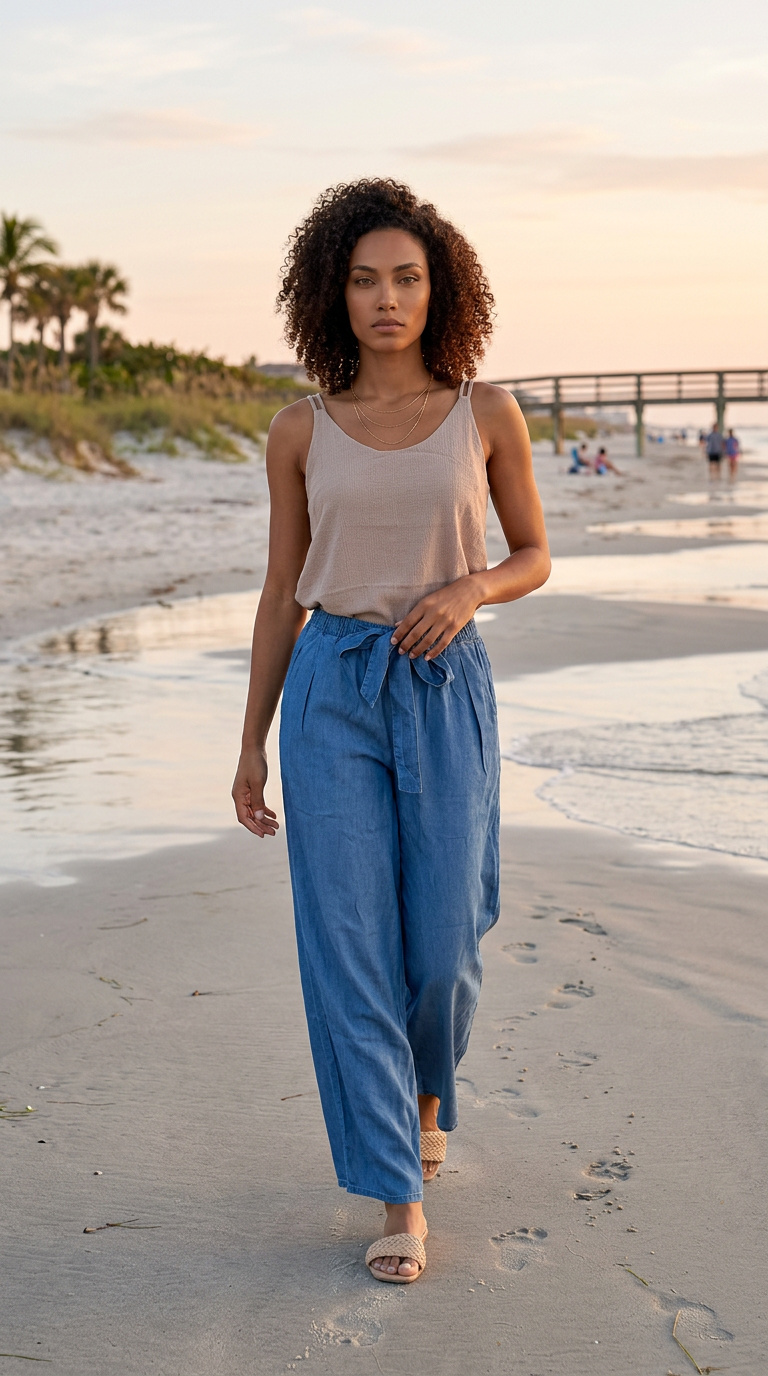 Breezy Chambray Pants