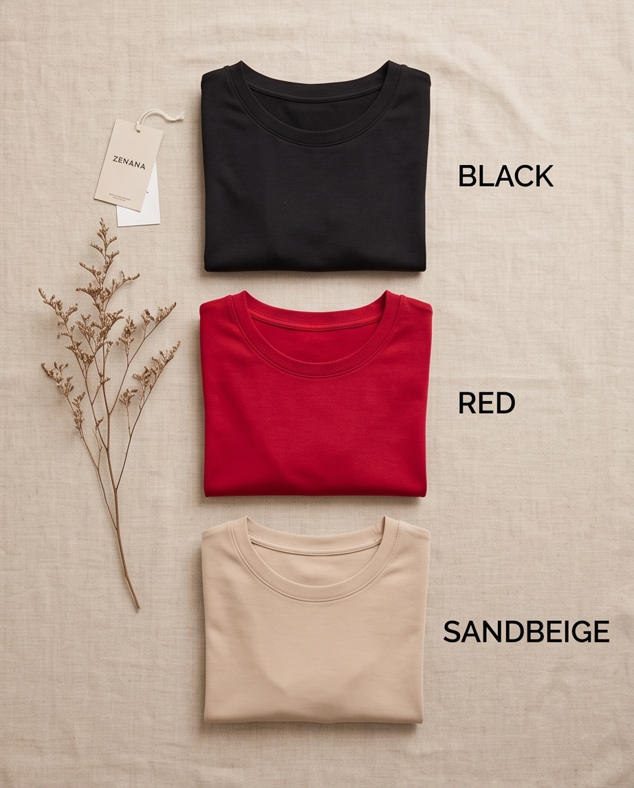 Zenana Short Sleeve Crew Neck T-shirt