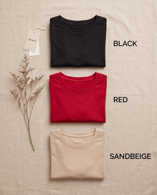 Zenana Short Sleeve Crew Neck T-shirt