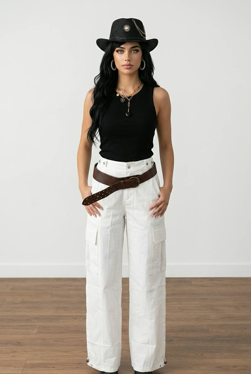 The Shirley Round Neck Ribbed Tank Top