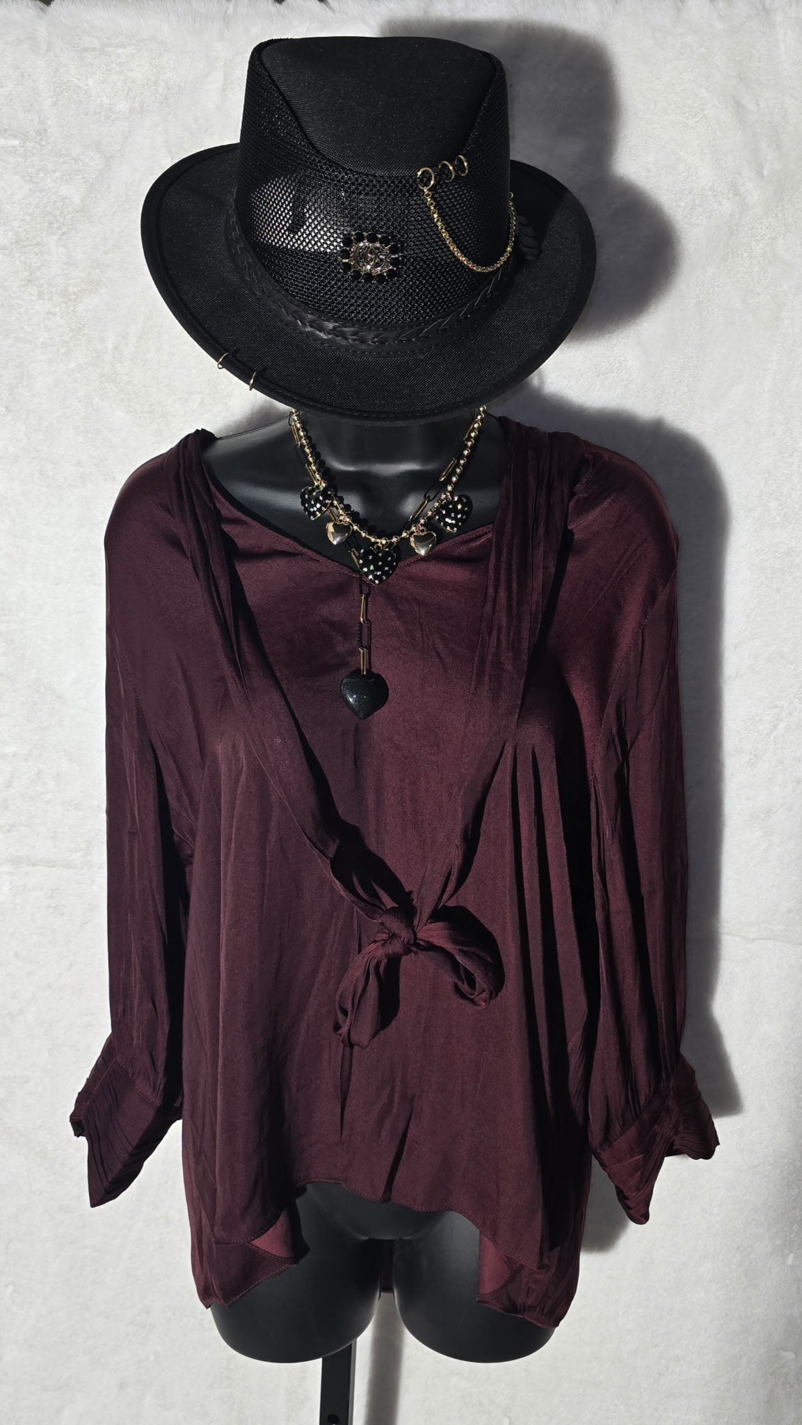 The Tie Front 3/4 Sleeve Blouse
