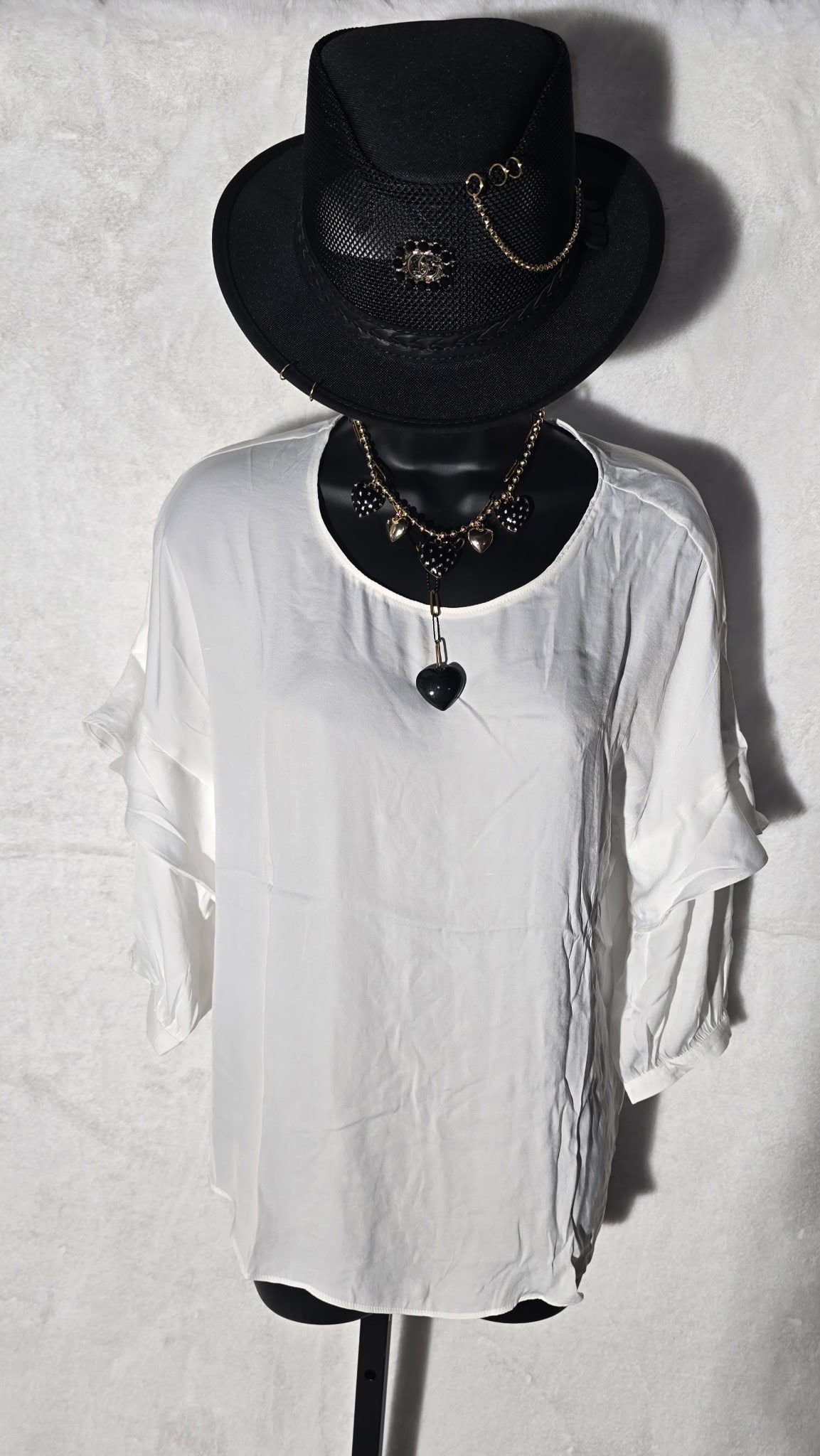 The Sandra Flowy Blouse with Ruffle Detail