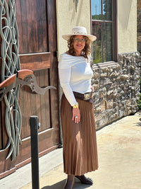 The Sara a Long Pleated Skirt