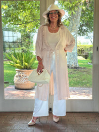 Pearl Buckle Wide Leg Pants