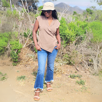 Zenana Fringe Flair Denim