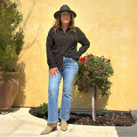 Risen High Rise Slim Straight Jeans