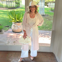 Gauze Maxi Kimono