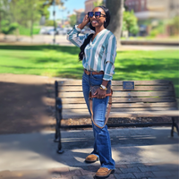 Striped Breeze Button-Up