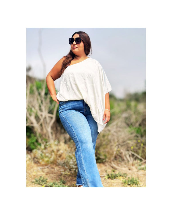 One Shoulder Unbalance Top